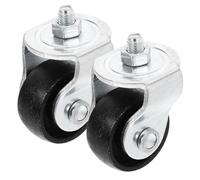 Parliky 2pcs Heavy Duty Swivel Floor Jack Caster Wheels Replacement for Hydraulic Trolley Jack Front Wheel Repair Durable Load Bearing Smooth Lifting