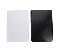 Parliky 2pcs Invisible Under Desk Organizer Boxes Self-adhesive Sticky Stationery Storage Case for Office Home Large Black White No Drilling Required High Load-bearing Abs Material