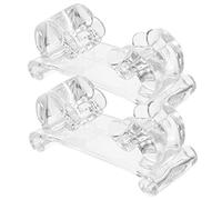 Parliky 2pcs Kalimba Piano Stand Acrylic Instrument Stand Portable Thumb Piano Music Instrument for Kalimba Display and Storage Use at Home Studio