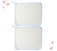 Parliky 2pcs Korean Exfoliating Towel Made of Nylon with Square Shape and Simple Design Practical Exfoliating Bath Cloth for Home Daily Use Face Scrub Cloth