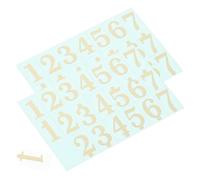 Parliky 2pcs Large Tongue Drum Note Stickers Music Notes Paster for Instrument Identification Oil-Resistant Musical Supplies