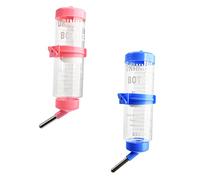 Parliky 2Pcs Leakproof Rabbit Hanging Water Container for Small Pet Cage Easy Install Chinchilla Guinea Pig Drinking Bottle