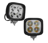 Parliky 2pcs LED Forklift Headlights High Power Driving Work Lights Replacement Front Spotlights Lightweight Assembly for Enhanced Operator Visibility and Safety