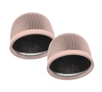 Parliky 2pcs Metal Microphone Mesh Head Replacement Metal Grille Covers for Studio Stage Use Wind Plosive Noise Reduction Compatible with Various Mic Models