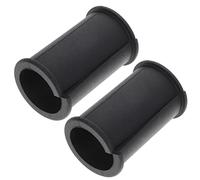 Parliky 2pcs Microphone Rubber Gasket Washer, Black Rubber Material, Protects Microphone from Slipping and Loosening, Easy to Put and Remove, for Live Streaming and Stage Use
