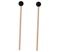 Parliky 2pcs Mini Ethereal Tongue Drum Mallets, Small Wood Percussion Mallets with Rubber Tips, Concert Drumsticks for Steel Drum and Xylophone, Suitable for Rhythm and Music Practice Style