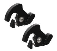 Parliky 2pcs Motorcycle Bar Luggage Rack Quick Release Latch Clips Lightweight Replacement Parts for Docking Points Black