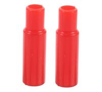 Parliky 2pcs Motorcycle Brake Oil Pipe End Cover Silicone Hose Cap Protective Steel Sleeve for Clutch Brake Line Durable Seal