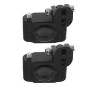 Parliky 2pcs Motorcycle Spotlight Bracket Clamp with Insurance Bumper for Bike Fog Lights Mount Rotating Headlight Holder for Scooter Handlebar Night Driving