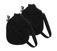 Parliky 2pcs Neoprene Table Tennis Racket Case with Mesh Storage Pocket and Shoulder Bag Portable Paddle Sleeve for Tennis Pickleball and Pong Protection