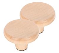 Parliky 2pcs Outdoor Lid Handle Lid Replacement Cook Pan Knobs Universal Pot Handle Casserole Lid Knobs Universal Pot Knob Pot Lid Top Replacement Knob Teapot Lid Wood Household