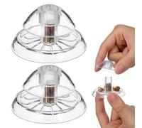 Parliky 2pcs Plastic Snail for Fish Tank and Pond Convenient Aquarium Tool to Lure without Hurting Fish