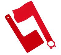 Parliky 2pcs Red Acrylic Mailbox Flag Replacement Weather-resistant Mail Indicator for Post and Wall-mounted Letter Boxes Easy Installation Outdoor Mail Status Signal