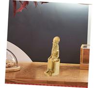 Parliky 2pcs Resin Ancient Egyptian Pharaoh Statue Figurines Vintage Lion Mythology Decor for Home Office Desktop Ornaments with Retro Antique Design