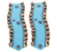 Parliky 2pcs Resin Miniature River for Fairy Garden Water Feature Realistic Sand Table Creek Decoration Micro-landscape Stream Ornament for Diorama and Garden Craft Supplies