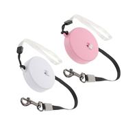 Parliky 2pcs Retractable Dog Leash with Adjustable Rope and Comfortable Wrist Strap Automatic Pet Walking Leash for Small Dogs Cats Rabbits Safe Outdoor Mobility and Training Supplies