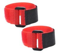 Parliky 2pcs Rooster Anti-crowing Neck Bands Flexible No Crowing Collars Reusable Poultry Neck Belts Daily Use Red Neckbands for Noise Reduction
