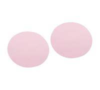 Parliky 2pcs Round Silicone Pet Feeding Mat Heat Insulated Silicone Food Pad for Dogs and Cats Leakproof Design Easy to Clean