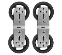 Parliky 2pcs Silent Double Pulley Wheel for Gym Equipment Swivel Cable Machine Pulley Shaped Load Sharing for Weight Lifting