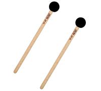 Parliky 2pcs Singing Bowl Mallet Drum Stick for Beginner Boys and Girls Percussion Instrument Stick Classic Handle Rubber Head for Practice and Jazz Music