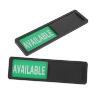 Parliky 2pcs Sliding Door Office Sign with Red Reserved Green Indicators for Meeting Rooms Bathroom Door Signs Privacy Slider for Hotels Hospitals