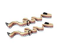 Parliky 2pcs Small Guitar Strap Rainbow Pattern Ukulele Shoulder Straps Sturdy Sling for Standing Play Home Outdoor Use Blue Stripes