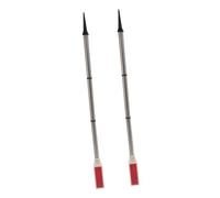 Parliky 2PCS Solar Powered Driveway Markers Red Reflective Poles for Outdoor Snow Road Safety Strobe Lights for Trucks Quick Installation Solar Driveway Lights