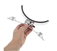 Parliky 2pcs Stainless Steel Marching Snare Drum Leg Rest Music Drum Support Accessories for Drummers Lightweight Portable Stable Performance