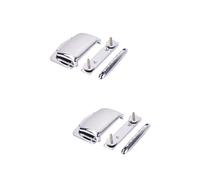 Parliky 2pcs Supoon Electric Guitar Bridge Tailpiece Set Replacement Parts Strong Easy Mounting Full Saddle Radius Wraparound Bridge