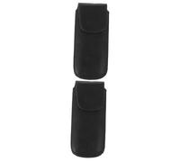 Parliky 2pcs Ten-hole Harmonica Storage Box Blues Harmonica Leather Case for Beginner Carry Case Storage Box for Mouth Harp