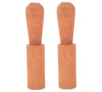 Parliky 2pcs Tibetan Singing Bowl Mallet Wooden Sticks Comfortable Hand Feeling and Unique round Design, Easy to Hold for Meditation and Yoga Practice