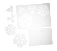 Parliky 2pcs Transparent Heat Shrink Sheets with Pre Cut Elegant Peony Flower Patterns for DIY Hairpin Accessories and Floral Crafts Shrink Plastic Film Embellishments