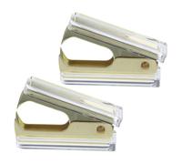 Parliky 2Pcs Transparent Staple Remover Tool Lightweight Handheld Nail Lifter Office Accessory Compact Design for Home and Workplace Easy and Efficient Staple Puller