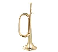 Parliky 2pcs Trumpet Bugle for Beginners Horn Instrument Wind Instrument for School Marching Band Easy to Play