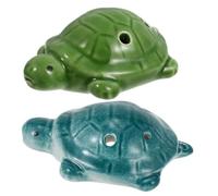 Parliky 2pcs Turtle Shaped Ocarina Instrument Ocarina for Beginner Boy Girl Practice Musical Toy