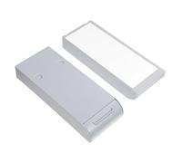 Parliky 2Pcs Under Desk Adhesive Pen Box Hidden Storage Drawer Organizer for Office Home School Abs Material Space Saving Sticky Stationery Container for Pens Rulers Jewelry Files