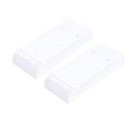 Parliky 2Pcs Under Desk Storage Boxes Self-adhesive Invisible Drawer Type Stationery Organizer for Office School Home with Strong Abs Material