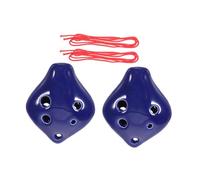 Parliky 2pcs Unique Musical Instrument Ocarina c Key Ceramic Flute for Beginners