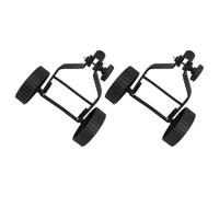 Parliky 2pcs Universal Trimmer Wheel Replacement for Lawn Mower and String Trimmer with Vibration Reduction, Sturdy Pp Material Auxiliary Support Wheel for Grass Trimming and Garden Use