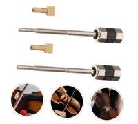 Parliky 2pcs Violin Bow Frog Screws Metal Replacement for Violins and Violas Easy to Install Wear Resistant for Student and Professional Use