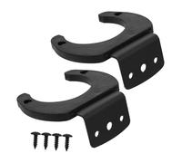 Parliky 2pcs Wall Mount Arm Gaming Mic Stand Clamp Wired Mic Holder Silicone Coated for Scratch-