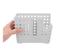 Parliky 2pcs Wall Mounted Kitchen Utensil Organizer Silverware Storage Basket with Hollow Drainage for Chopsticks Spoons Straws Space-saving Cutlery Holder for Efficient Home Kitchen