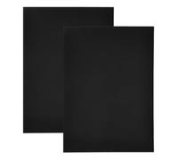 Parliky 2pcs Weatherproof Black Blank Plastic Signs for Garden Lawn Outdoor Use Corrugated Advertising Boards with Chic Finish Easy Installation for Directional and Safety Messages