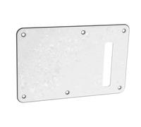 Parliky 2pcs White Guitar Backplate with Tremolo Cavity Cover for St-style Electric Guitars Pickguard Accessory Protector Plate with Screws for Secure Fit and Scratch Resistance