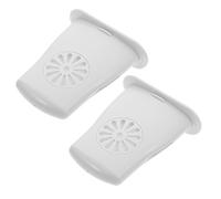 Parliky 2pcs White Portable Guitar Sound Hole Humidifiers Plastic Panel Humidity Control Device for Acoustic and Folk Guitars to Prevent Cracking and Maintain Moisture