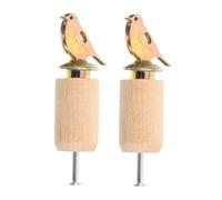Parliky 2pcs Wooden Bird Call Whistles for Manual Hand Twist Bird Sound Devices Training and Educational Nature with Clear Authentic Calls