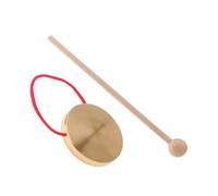Parliky 2sets Traditional Chinese Gong Hand Bell for Boys and Girls for Company Opening Gong for Coordination Creativity