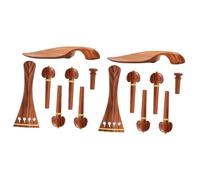 Parliky 2sets Violin Shoulder Rest Cover Violin String Instrument Neck Support Tuning Peg Tailpiece Jujube