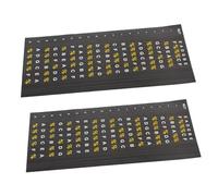 Parliky 2sheets Guitar Fretboard Decals Adhesive Note Map Stickers for Folk Guitar Self-adhesive Musical Instrument Decorations Scale Sticker Electric Fretboard