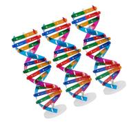 Parliky 3 Pcs DIY Dna Double Helix Model Kit Molecular Structure Educational Tool for Students Human Genes Learning Activity Enhance Science Interest and Creativity Biology